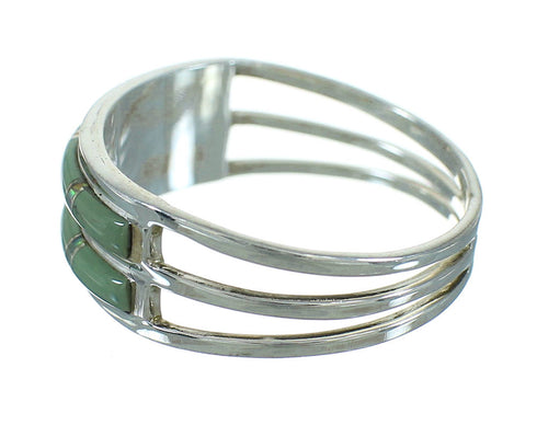 Opal And Turquoise Inlay Jewelry Sterling Silver Ring Size 6-1/2 AX89990